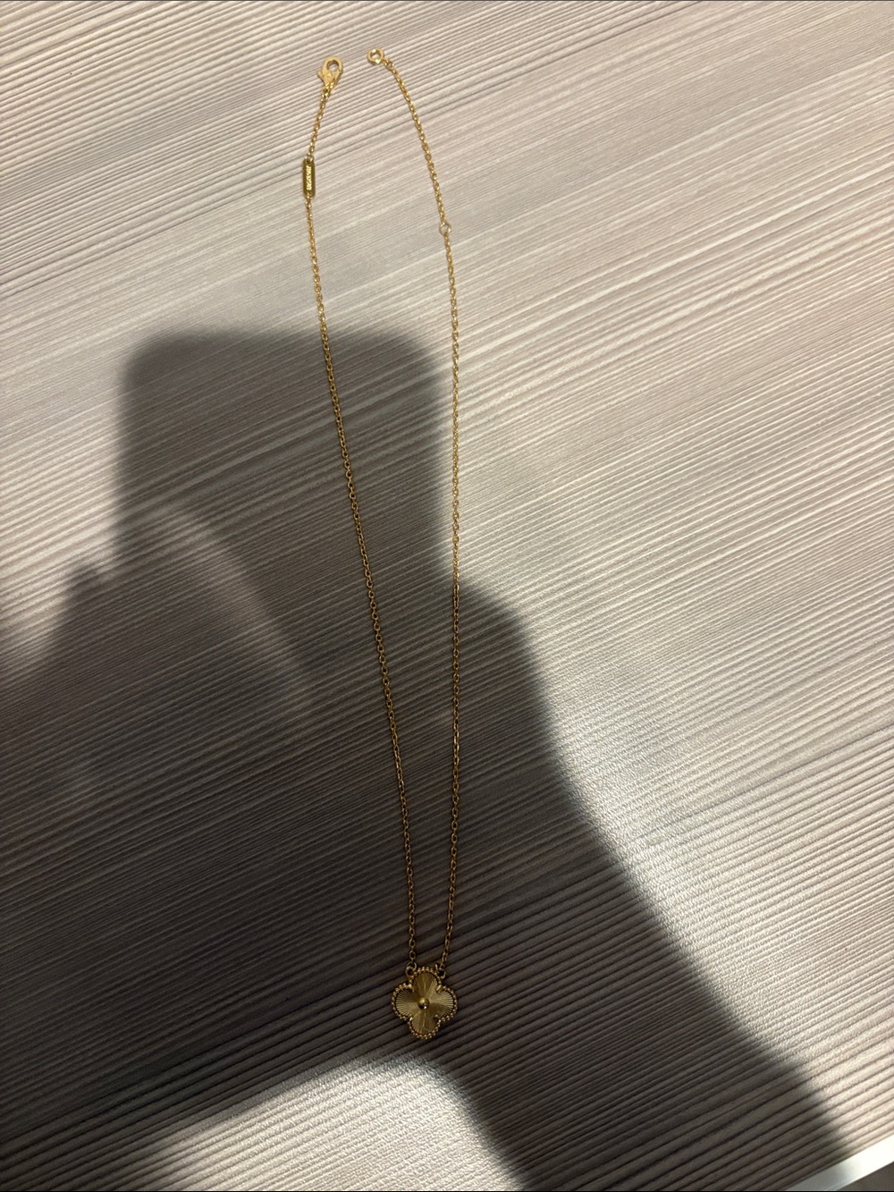 Delicate Gold Four-Leaf Clover Necklace for Women